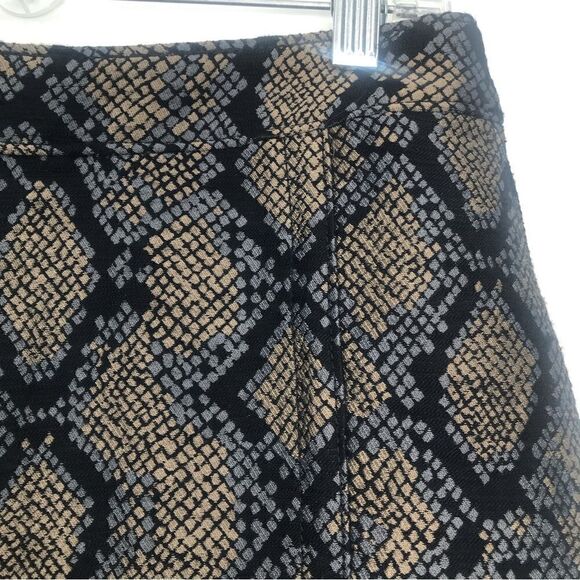 Express Jacquard Snakeskin Print High Rise Mini Skirt NEW - Picture 4 of 15